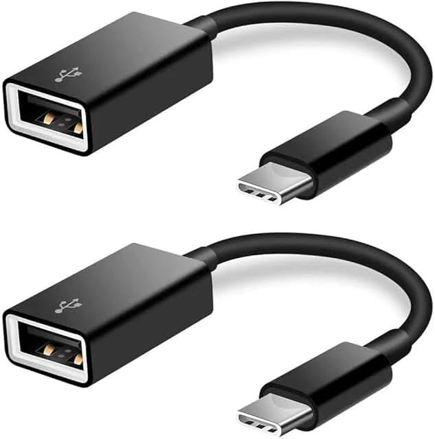 USB C to USB Adapter [2 Pack],Type-C OTG Cable