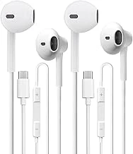 USB Type C Earbuds HiFi Stereo USB C Wired Earphones with Microphone Volume Control