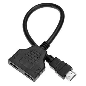 HDMI Splitter Cable 1 Male To Dual HDMI 2 Female Y Splitter