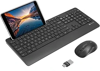 Wireless Keyboard and Mouse Combo, Wave Keys Full-Sized